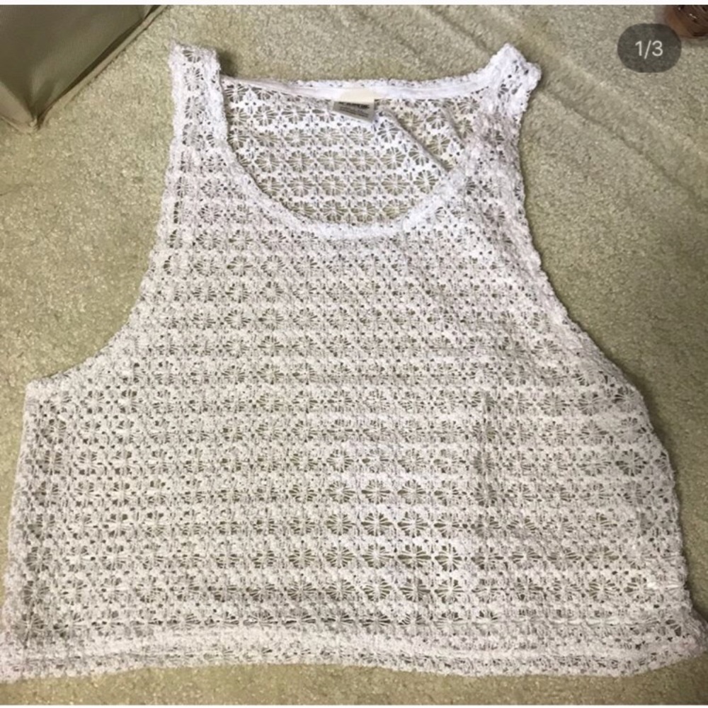 PINK Crocheted Tank